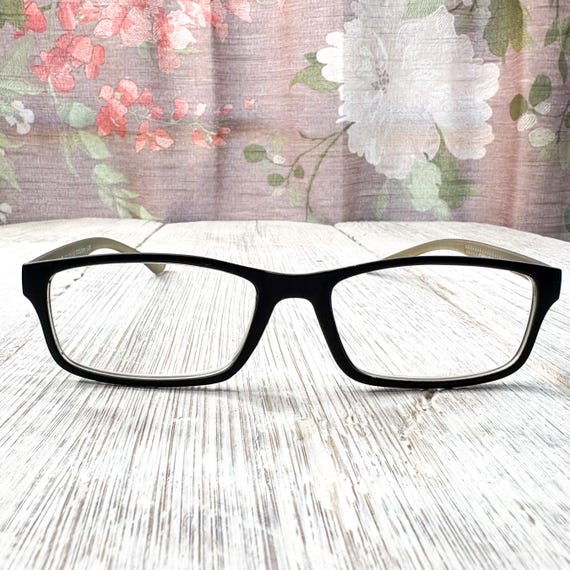 Rectangular Reading Glasses Matte Black Men's Rea… - image 3