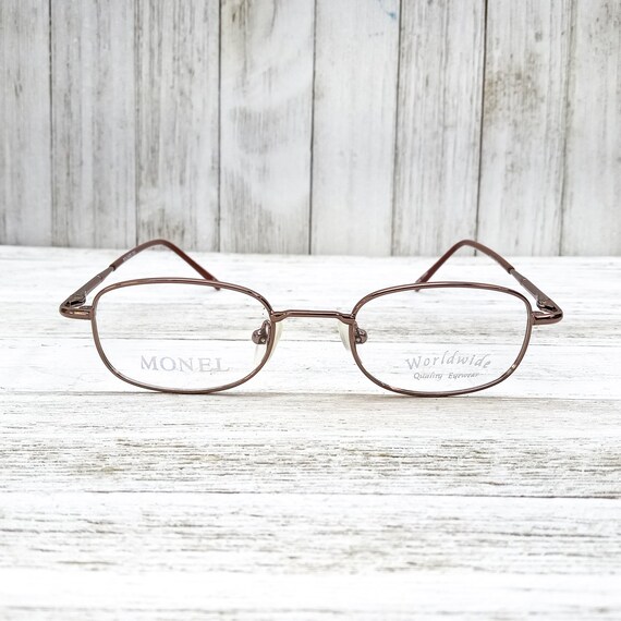 1990s glasses vintage eyeglasses | rectangle/oval… - image 3