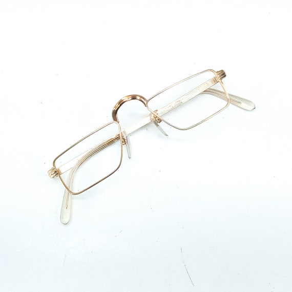 1980s glasses vintage half eye eyeglasses | 12k g… - image 4