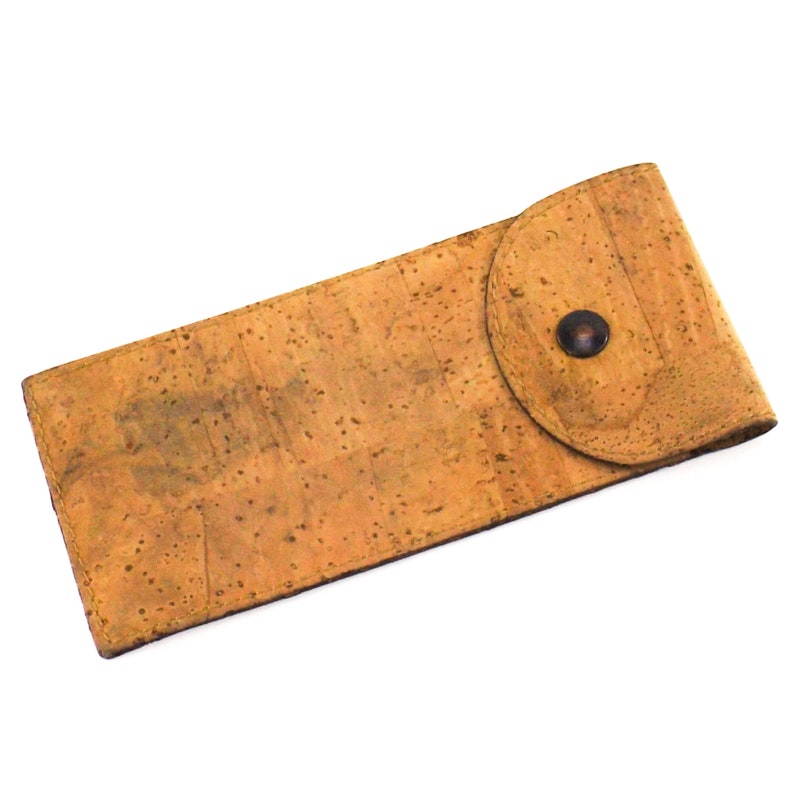 cork and leather eyeglasses case accessories for men or women Fiocchi eyeglass case italy vintage