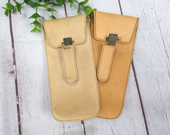 suede leather eyeglasses/sunglass case vintage fashion accessories men/women