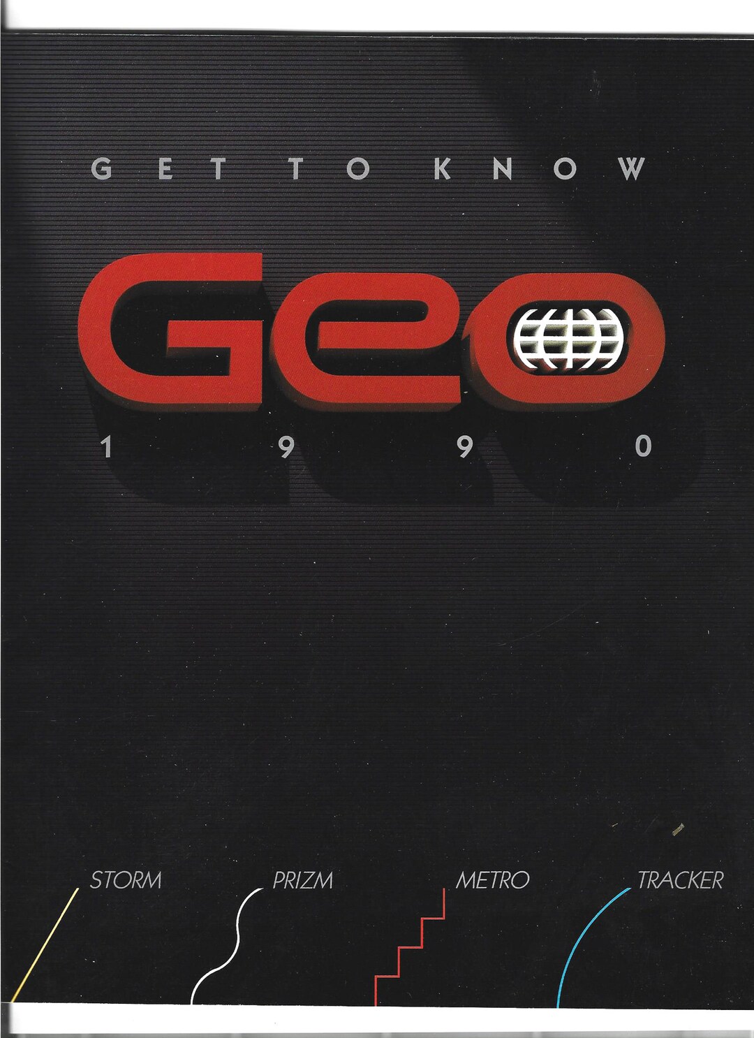 Vintage Car Brochure 1990 GEO Tracker Metro Storm Prizm Etsy