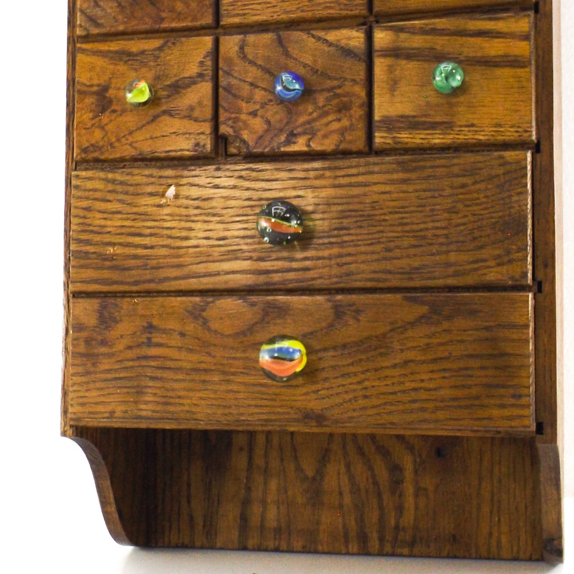 Vintage Hanging Wood Box of Drawers Storage Container Etsy