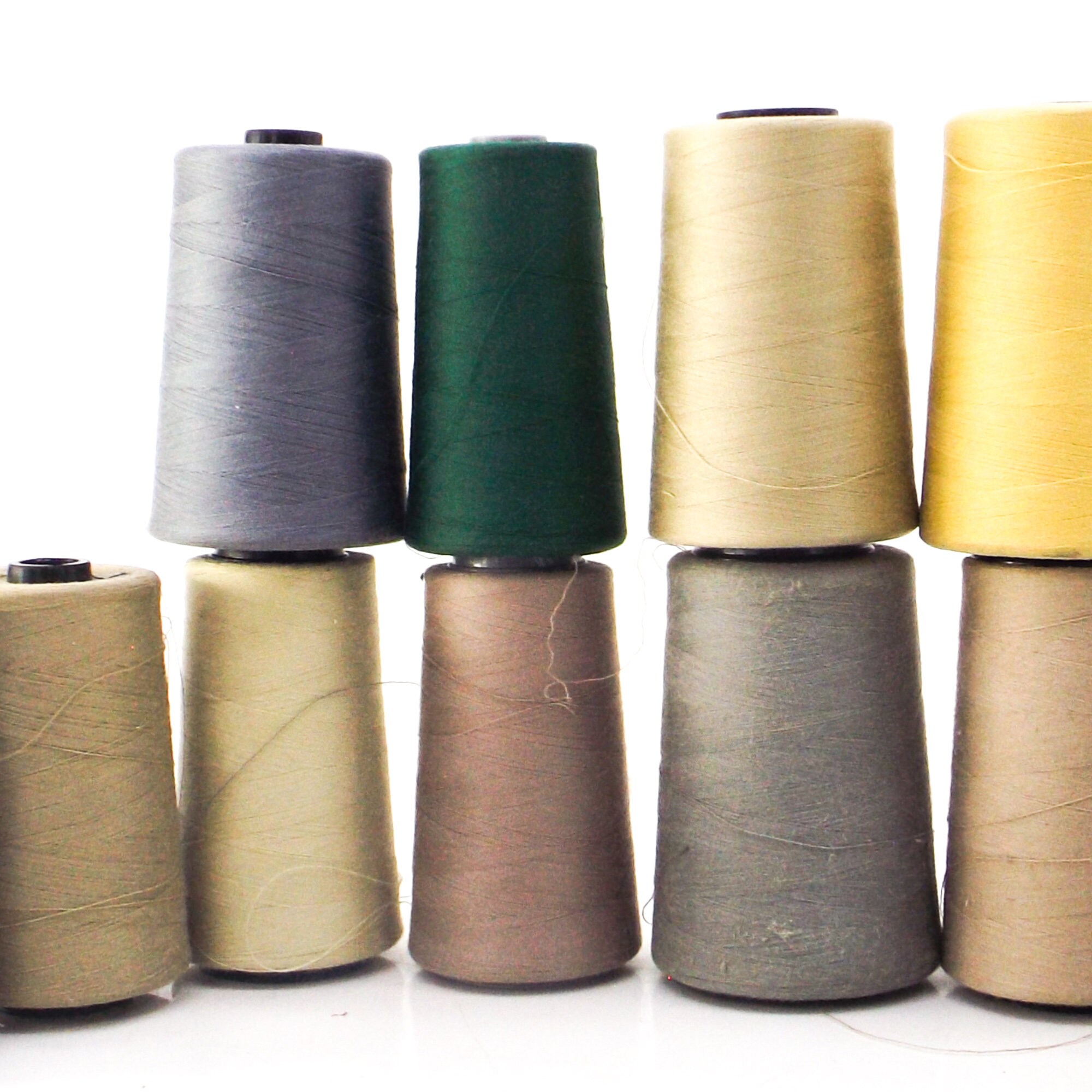 12 serger sewing thread spools bobbins assorted lot vintage Etsy