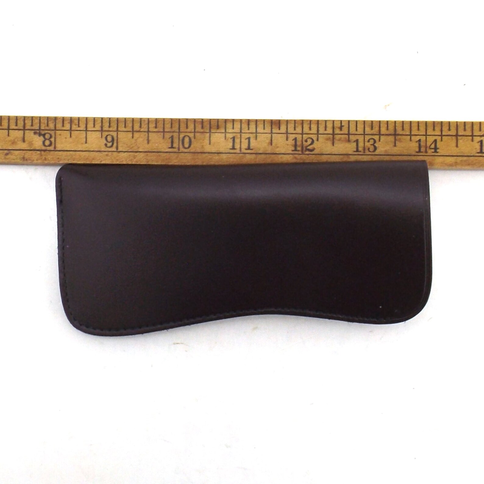 Brown eyeglass case with clip leather eyeglasses case 50s Etsy