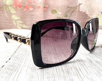 Vintage oversized vierkante zonnebril: modeaccessoires voor dames