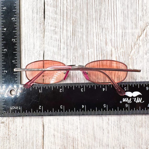 Vintage Metal Frame Sunglasses: Silver Pink or Gu… - image 6