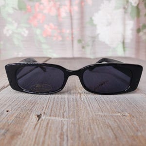 chunky butterfly sunglasses dark lenses black sunglass frames 1990s deadstock vintage nos sunglass unisex/men/women fashion accessories 90s