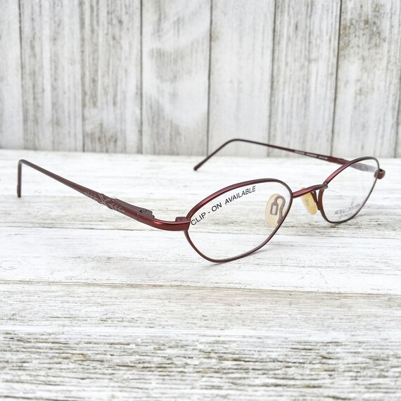 vintage eyeglass frames red Gem