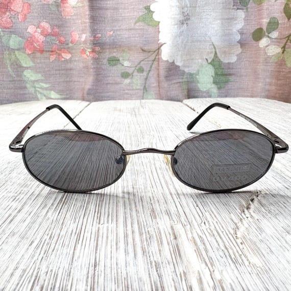 Vintage Metal Frame Sunglasses: Copper Unisex UV … - image 8
