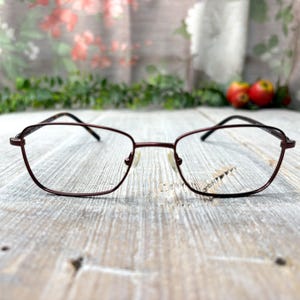 matte metallic burgundy red tortoiseshell eyeglass frames only 1990s eyeglasses unisex/men/women prescription glasses 90s deadstock vintage