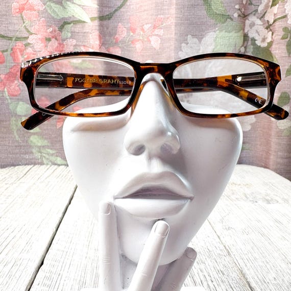 Rectangular Reading Glasses Tortoise-Shell Unisex… - image 4