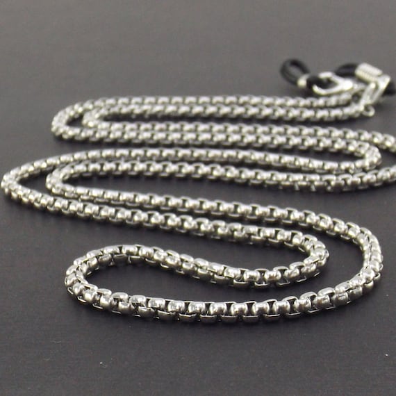 Stainless Steel Eyeglass Chain | Earbuds Loop Chain | Necklace for Glasses | Sunglasses Holder (27in)