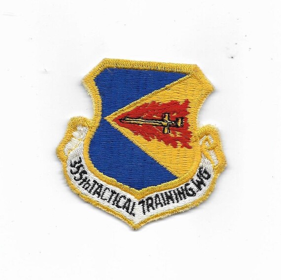 vintage embroidered patch 355th Tactical Training… - image 1