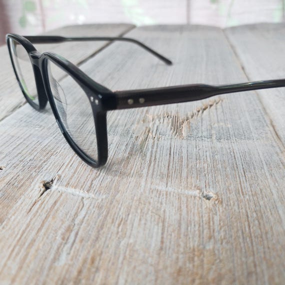 squared black eyeglass frames deadstock vintage u… - image 7
