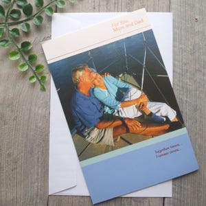 Vintage Grußkarte Mama und Papa Jahrestag Karte älteres Paar Mutter / Vater Liebe Feier feiern Hochzeit Vermähltes Paar