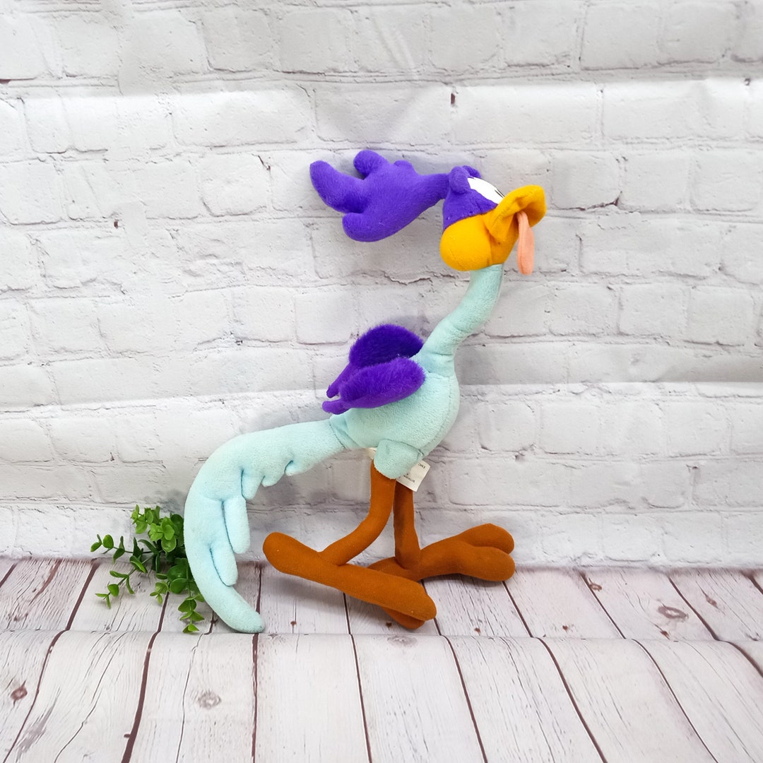 Talking Road Runner Stuffed Animal Plush Vintage 1990s Warner Etsy