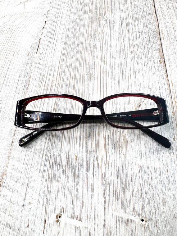 Rectangular Brown Eyeglasses: Vintage Eyeglasses … - image 6