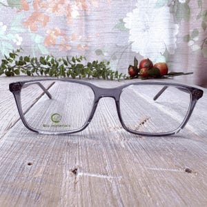 square blue eyeglass frames only unisex/men/women fashion accessories 1990s deadstock vintage 90s eyewear accessories accessory prescription