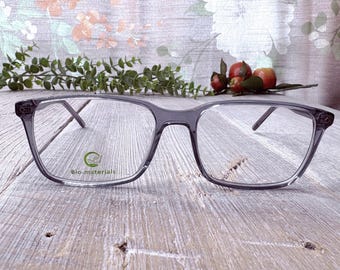 Monturas de gafas cuadradas azules: Gafas unisex estilo vintage de los años 90