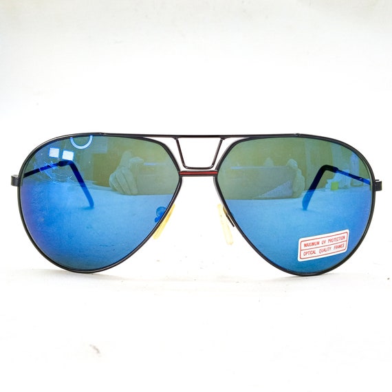 large aviator pilot sunglasses black sunglasses vinta… Gem