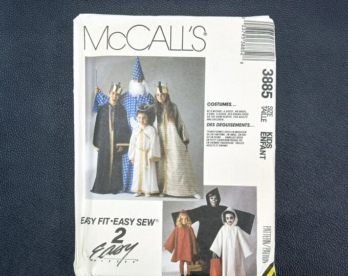 Vintage Costume Sewing Pattern Mccalls 3885 Kids Size Small B Robe ...