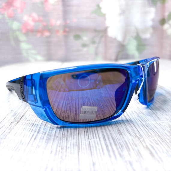 Oversized Blue Mirrored Sunglasses: Unisex UV400 Protection  display picture 1