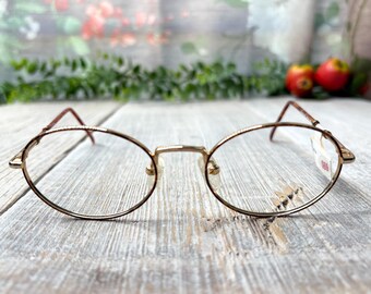 Krizia K 81 961, Vintage 90s Gold & Tortoise Browline Unique  display picture 2
