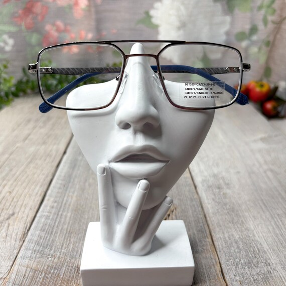 Vintage Double Bridge Aviator Eyeglasses: Square … - image 4