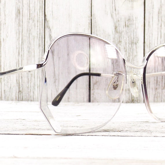 1980s glasses vintage eyeglasses rimless eyeglass… - image 1