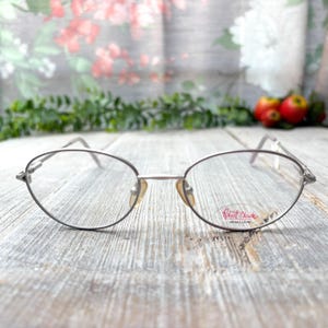 eyeglass frame only matte silver multi eyeglasses unisex/men/women glasses deadstock vintage 1990s fashion accessories eyewear 90s accessory