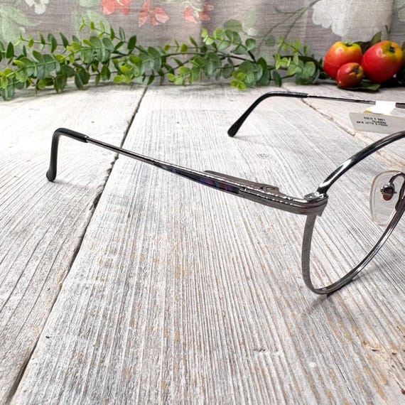 Round Purple Metal Eyeglass Frames: Vintage Deads… - image 2