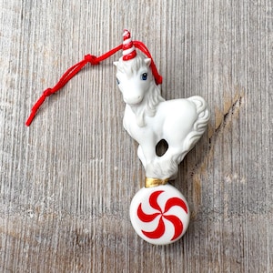Merry mint unicorn christmas ornament porcelain decoration decorative holiday decor hallmark keepsakes original box collectible gift for her
