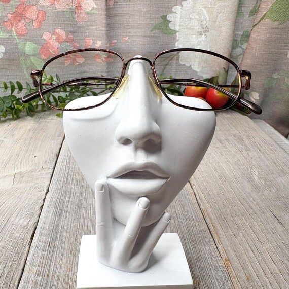 Vintage Tortoiseshell Eyeglass Frames: 90s Square… - image 4