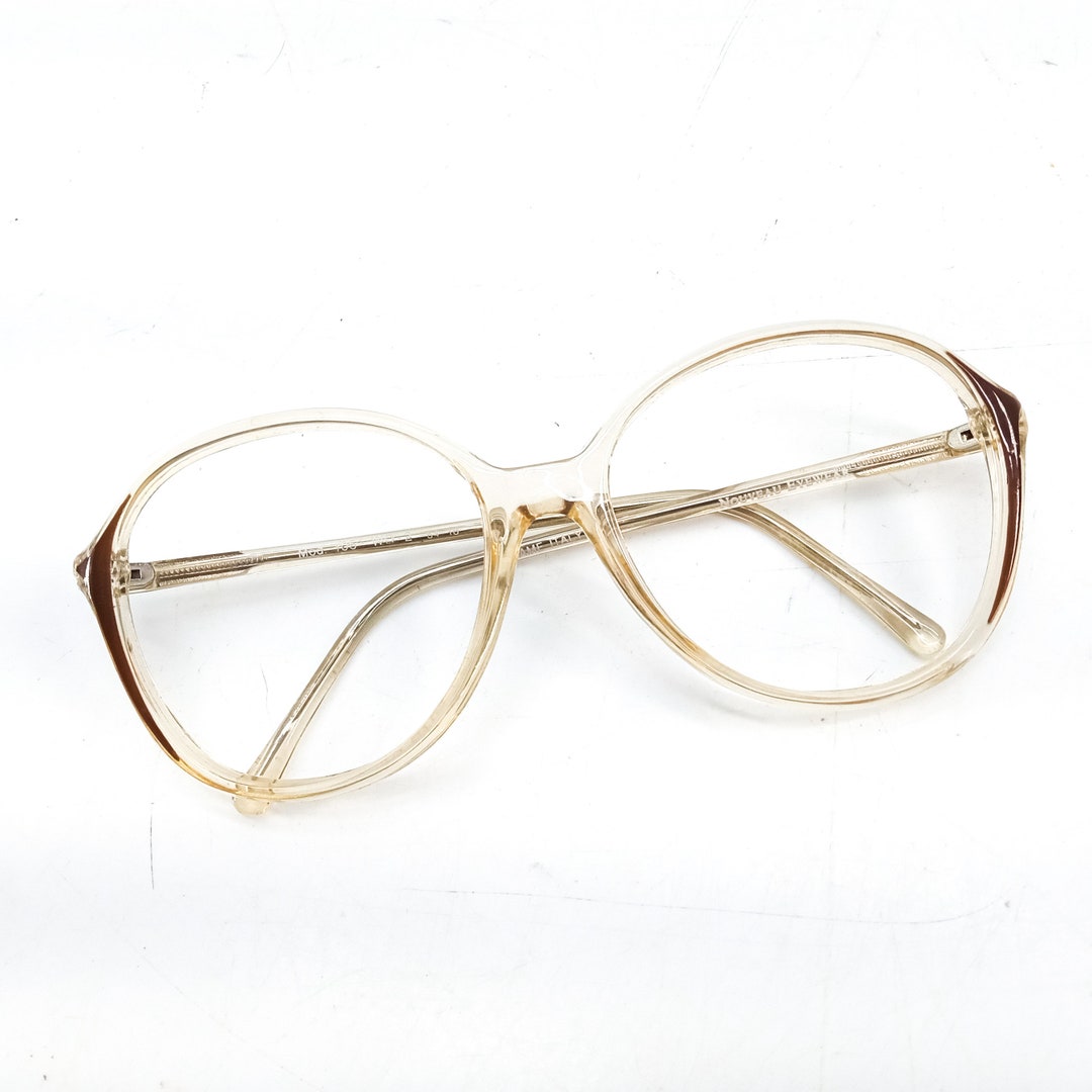 80s Round Eyeglasses Vintage Eye Glasses Large Eyeglass Frames Etsy