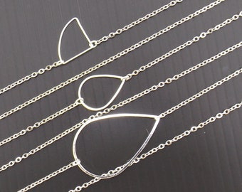 silver minimalist lanyard women | silver eyeglass chain | necklace for glasses | face mask holder | sunglasses chain | triangle teardrop