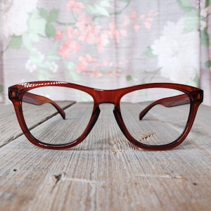 brown party glasses frames no lenses nerd/nerdy/preppy/geek/geeky aesthetic festival/rave/costume accessories accessory unisex/men/women