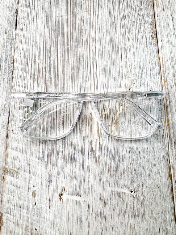 Clear Oversized Square Reading Glasses: Unisex Fa… - image 6