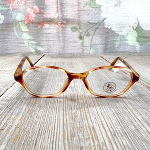 kids eyeglass frames only square eyeglasses brown tortoise-shell 42[]15/115 child/children/girls/boys glasses vintage/deadstock prescription