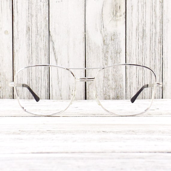 square aviator eyeglasses silver frames | mohawk - image 4