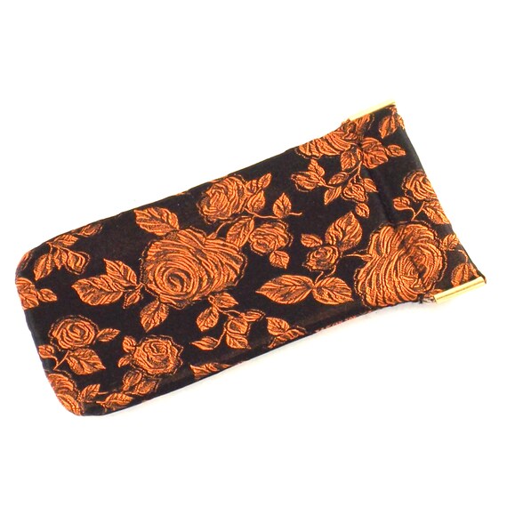 vintage eyeglass case, sunglasses case, embroider… - image 5