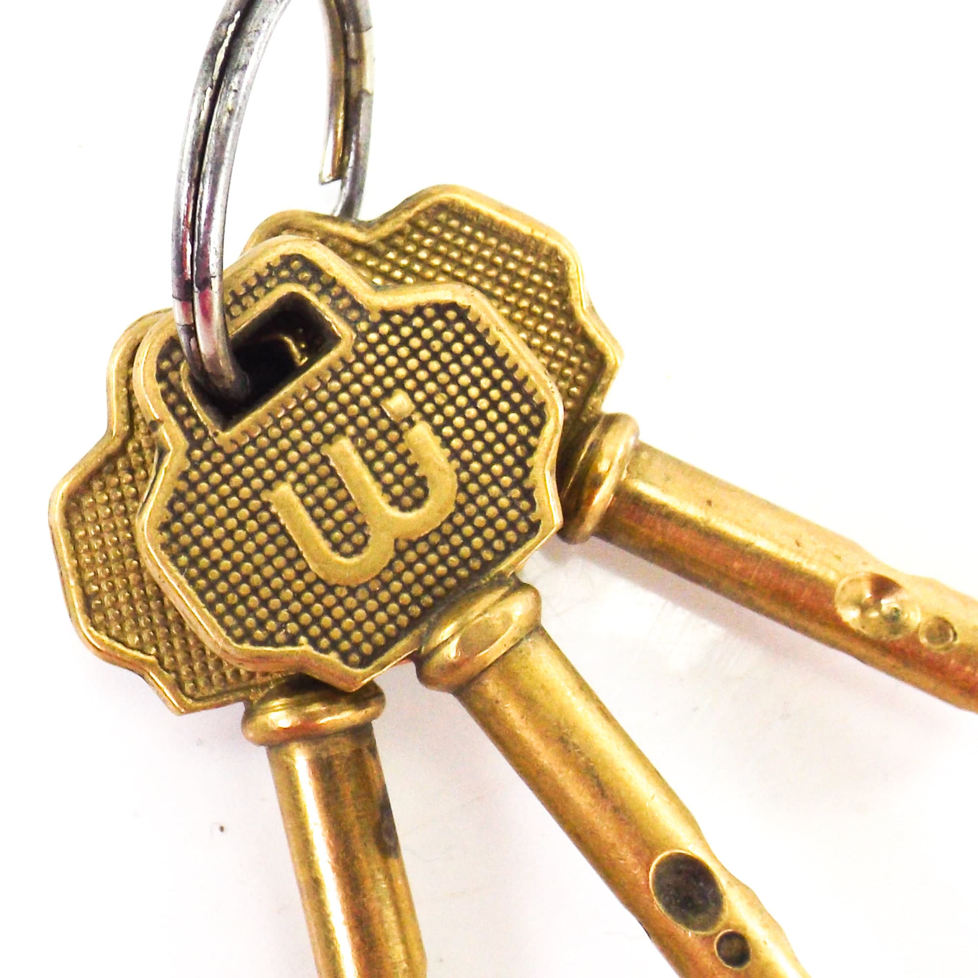 Wi brass key security lock keys set of 3 vintage keys Etsy