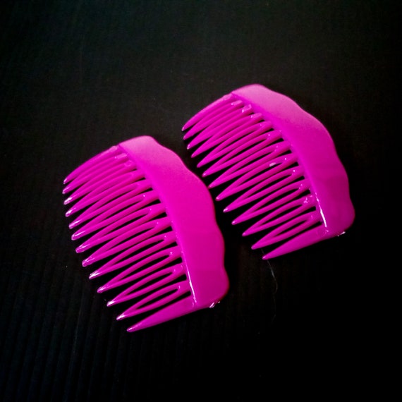 bright multicolor side hair combs made in hong ko… - image 4