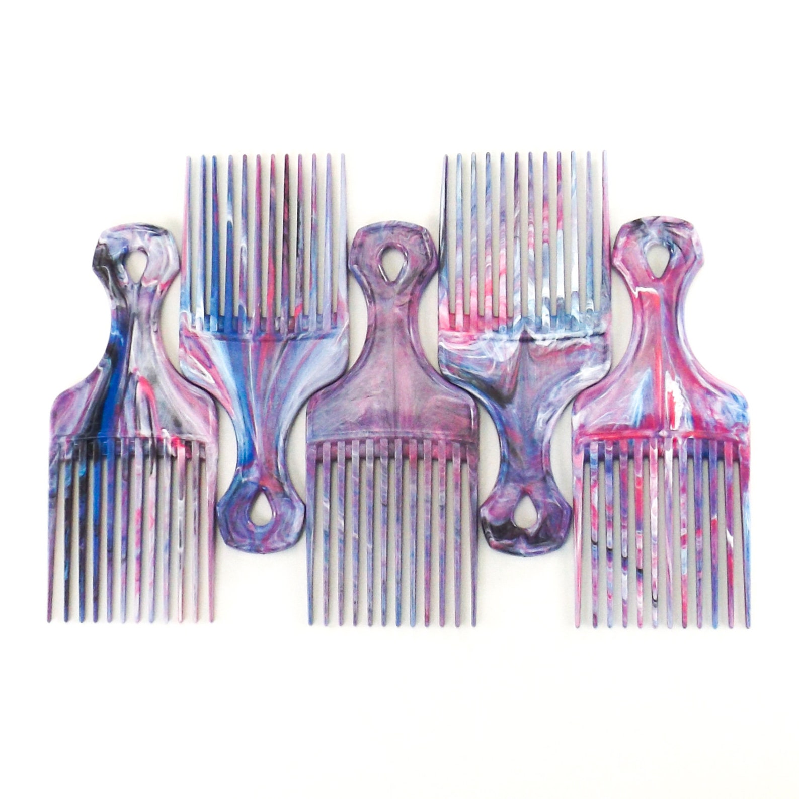 Unbreakable hair pick comb for curly hair afro pick vintage Etsy