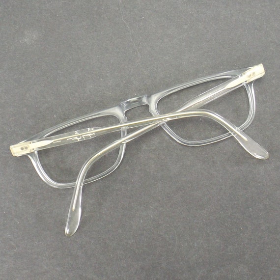 vintage crystal clear reading eye glasses plastic… - image 5