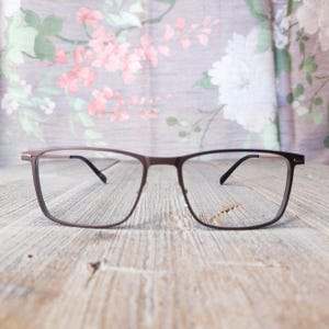 frosted bronze and light gold eyeglass frames only deadstock vintage unisex/men/women accessories eyeglasses accessory eyewear new old stock