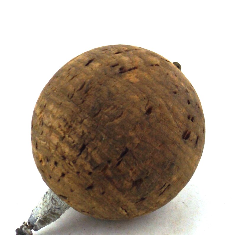 Vintage cork bobber round men fishing lures rustic Etsy