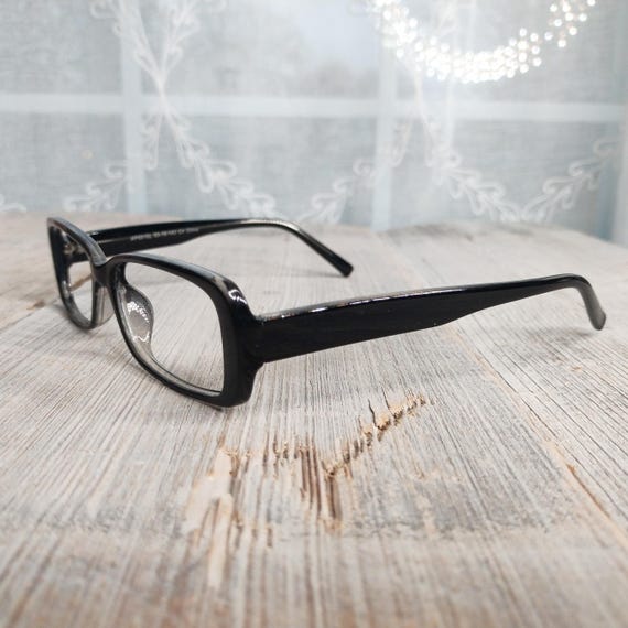 pillow-shaped eyeglasses solid black eyeglass fra… - image 6