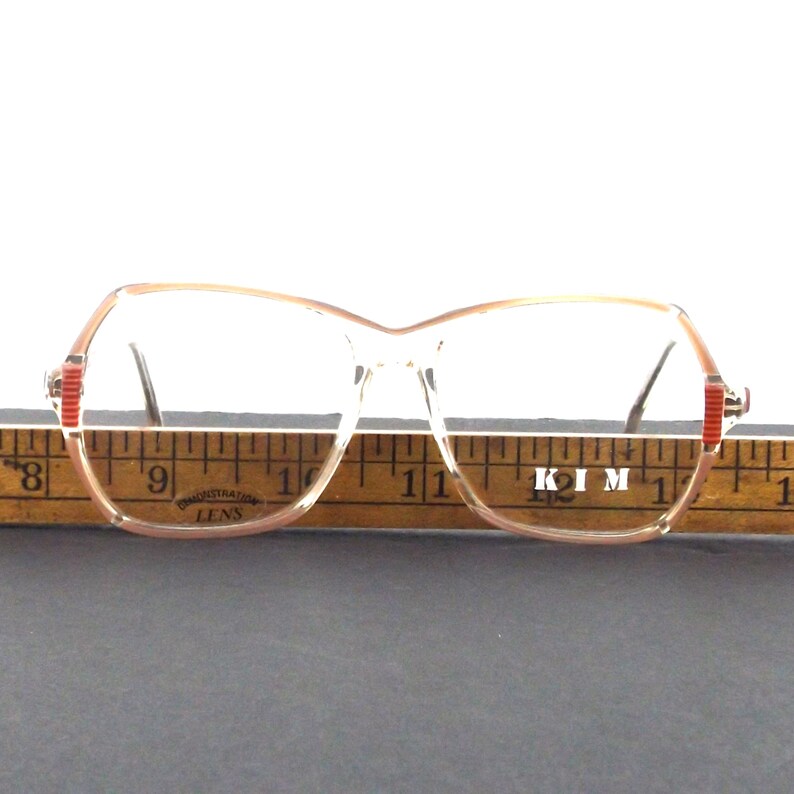 1980s glasses vintage eyeglasses octagon eye glasses, plastic frame glasses image 5