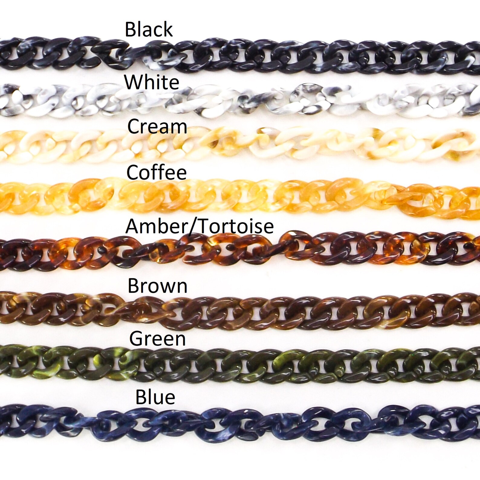 Eyeglass chain chunky acrylic sunglasses chain plastic | Etsy